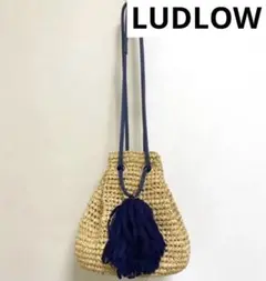 LUDLOW ラドロー ラフィア カゴバック ショルダーバッグ ハンドバッグ