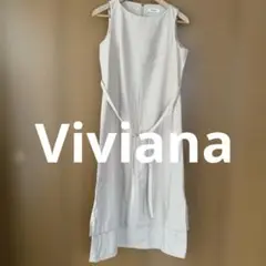 新品未使用❗️viviana ノースリーブ デザインワンピース ベージュ