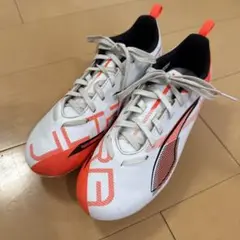 PUMA ULTRA サッカーシューズ ホワイト/オレンジ22.5センチ