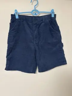 ネイビー コットンショートパンツ Mサイズ　ユニクロ　コーデュロイ