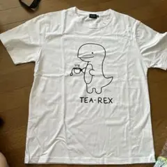Men's 100％コットン恐竜プリントTシャツ