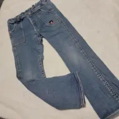 DOUBLE.B デニムブルー ストレートパンツ 110cm