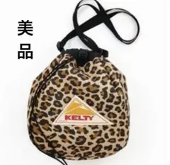 KELTYケルティ巾着ショルダーバッグ レオパード