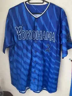 横浜DeNAベイスターズ　牧秀吾ビジターユニフォームMサイズ