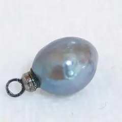5519●人気ヒートン加工済☆半額以下！片穴粒売り！貴重無着色！天然あこや真珠