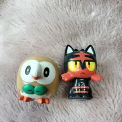 ポケモン　ニャビー　モクローフィギュア