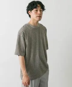 マルチボーダーショートスリーブ Tシャツ
