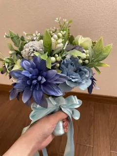 ウエディングブーケ、造花