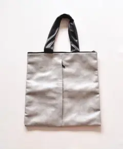 acrylic アクリリック A4サイズ可 トートバッグ ライトグレー