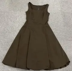 フォクシー ワンピースFOXEY DARK BROWN LL