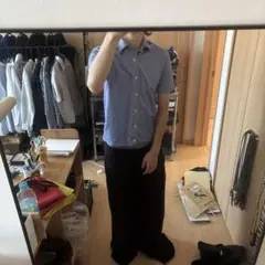 短丈 チェックシャツ