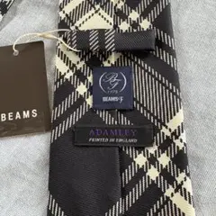 BEAMS f ADAMLEY チェック柄ネクタイ