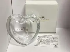 未使用美品箱付きCOACH ハート型ガラスケース本物