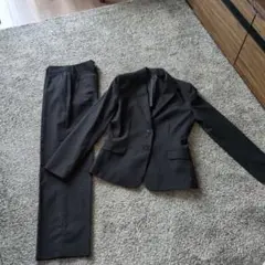COMME CA ISM ブラックパンツスーツ