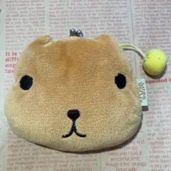 カピバラ顔のフリース財布