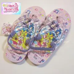 キミとアイドルプリキュア　ビーチサンダル　かかとゴムつき　19cm ラスト1点