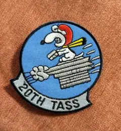 お値下げ中　スヌーピー　20TH TASS 刺繍　アイロン　ワッペン　【送料込】
