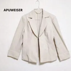 APLIWEISER ベージュ テーラードジャケット 春夏ジャケット 38
