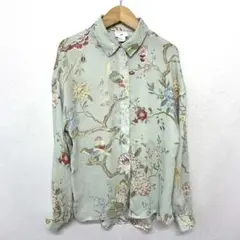 GP&JBAKER × H&M コラボ 花柄 ブラウス シフォン 34