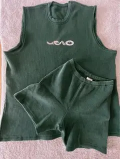 【最終】さらに値下げ 美品☆ YELLO セットアップ　グリーン