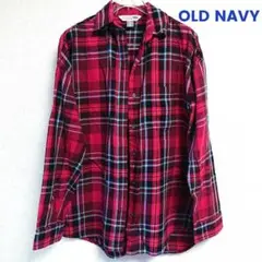 OLD NAVY チェック シャツ XS TP 赤