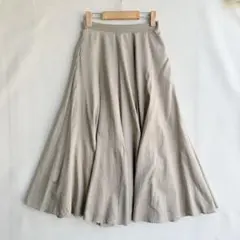 LOUNIE ルーニィ　レディース　ロング　フレアスカート　36 カーキ　マキシ