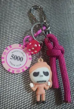 ハンドメイド　キーホルダー　じゃらじゃらキーホルダー　パラコード　ハロウィン