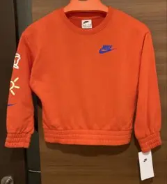 【新品・タグ付】NIKE ナイキkids トレーナー オレンジ 115㎝