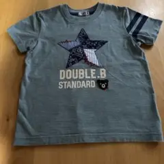 DOUBLE.B 星刺繍 Tシャツ 100cm