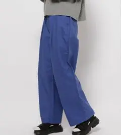 niko and ...♡オックスタックバギーパンツ＊ブルー