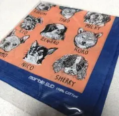 marble SUD ハンカチ バンダナ 犬柄 未使用品