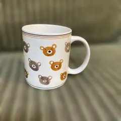 クマの顔デザインマグカップ