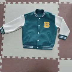 緑色✕白　ジャケット　100cm