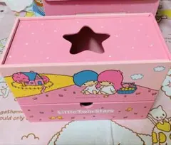 リトルツインスターズ ティッシュボックスケース 小物入れ キキララ