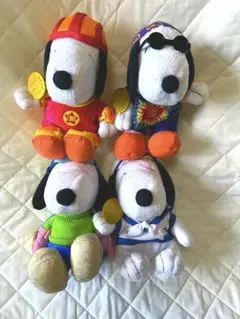 レア/アニバーサリーぬいぐるみ★SNOOPY×マクドナルド【4たい　セット】