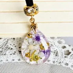 No.2397★ハンドメイド★新作♡フラワーレジンネックレス