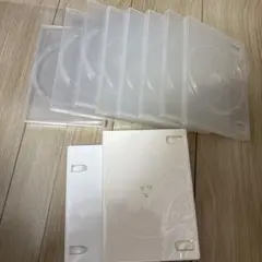 DVDケース空 透明８枚　白２枚