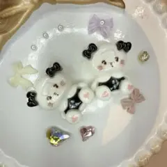 大人気モノトーンシリーズ♡mikko nailパーツ デコパーツ