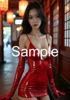 A4サイズアートポスター 1点もの 美女ポスター最高品質 D-X-３
