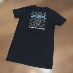 x-girl エックスガール　ロゴ　Tシャツ　ワンピース　黒　２