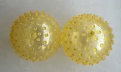 感覚ボール 透明な黄色 直径約14cm