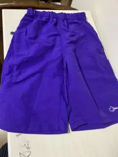 160サイズ。LOGOS DAYS 紫 ハーフパンツ