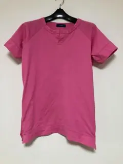 Sun Valley ピンク ラグランスリーブ Tシャツ