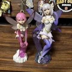 Re:ゼロ　１/７スケールフィギュア　ラム　エミリア　ラウンドワン限定
