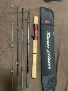 シマノ スコーピオン 1602R-4 4ピース パックベイトロッド 希少 超希少極上美品シマノ 00 スコーピオン 1602R-4 4ピース パック