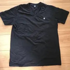 POLO 黒 Vネック Tシャツ