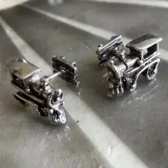 機関車　SL シルバー カフリンクス　カフス