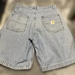 Carhartt デニムショートパンツ ジョーツ　ライトブルー　バギー
