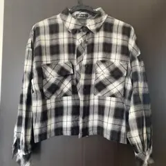 avail ミニ丈 チェック シャツ