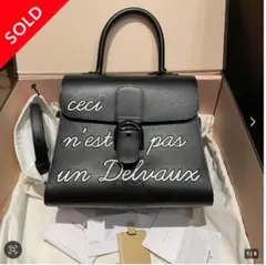 レザー ハンドバッグ 黒 ceci n'est pas un Delvaux